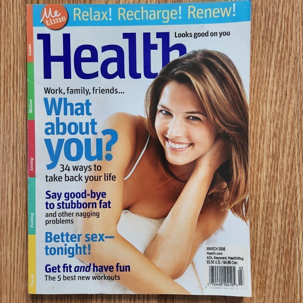 Health Magazine 2006 March Back Issue Women Fitness